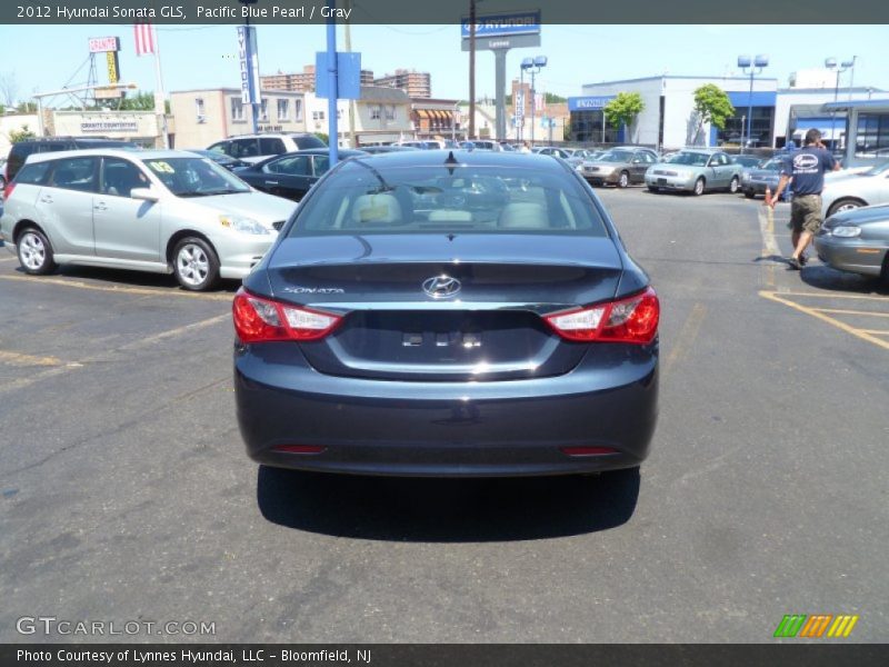 Pacific Blue Pearl / Gray 2012 Hyundai Sonata GLS