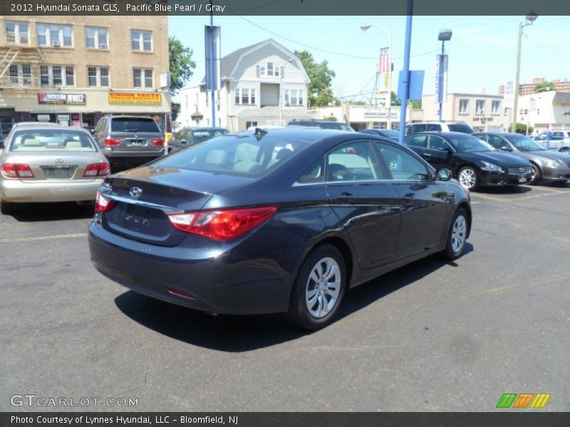 Pacific Blue Pearl / Gray 2012 Hyundai Sonata GLS