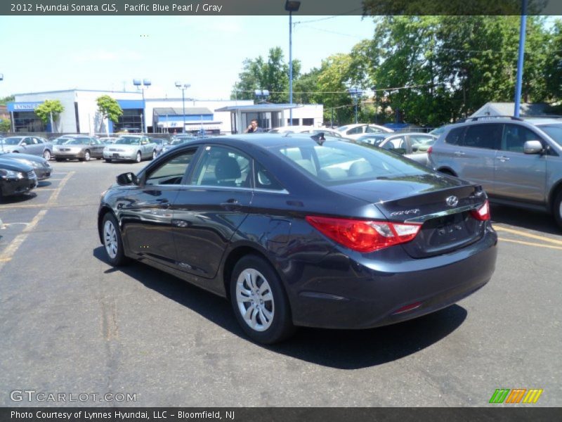 Pacific Blue Pearl / Gray 2012 Hyundai Sonata GLS
