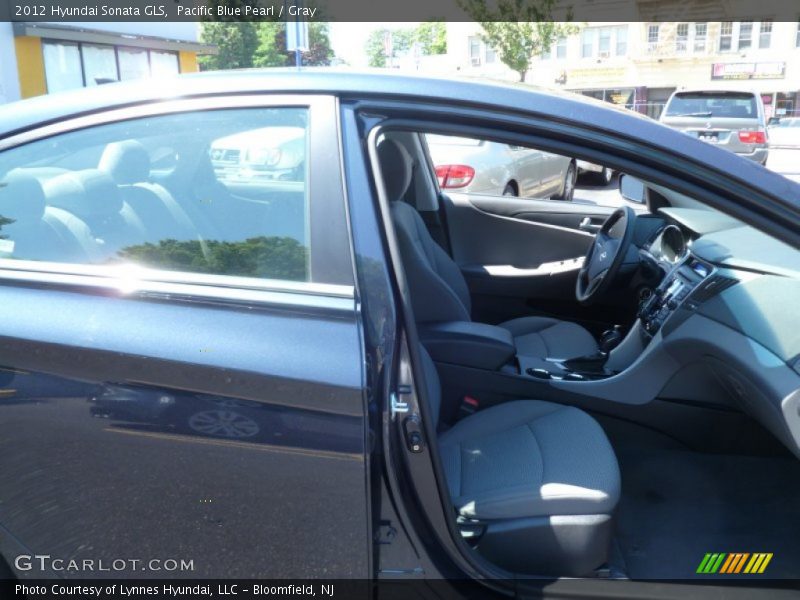 Pacific Blue Pearl / Gray 2012 Hyundai Sonata GLS
