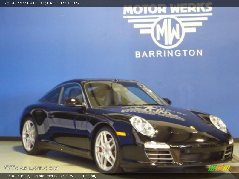 Black / Black 2009 Porsche 911 Targa 4S
