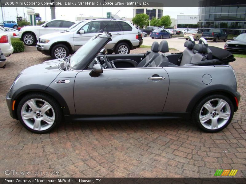 Dark Silver Metallic / Space Gray/Panther Black 2008 Mini Cooper S Convertible