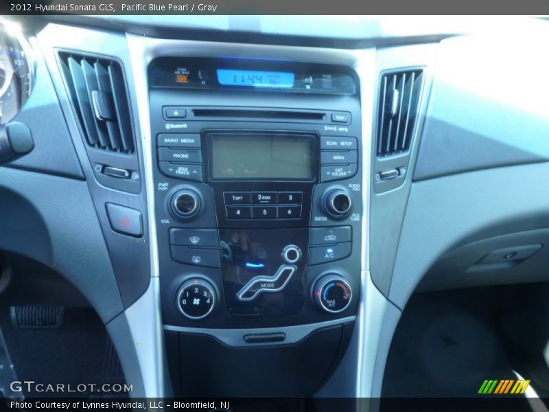 Pacific Blue Pearl / Gray 2012 Hyundai Sonata GLS