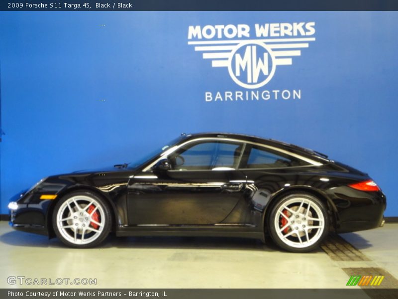 Black / Black 2009 Porsche 911 Targa 4S