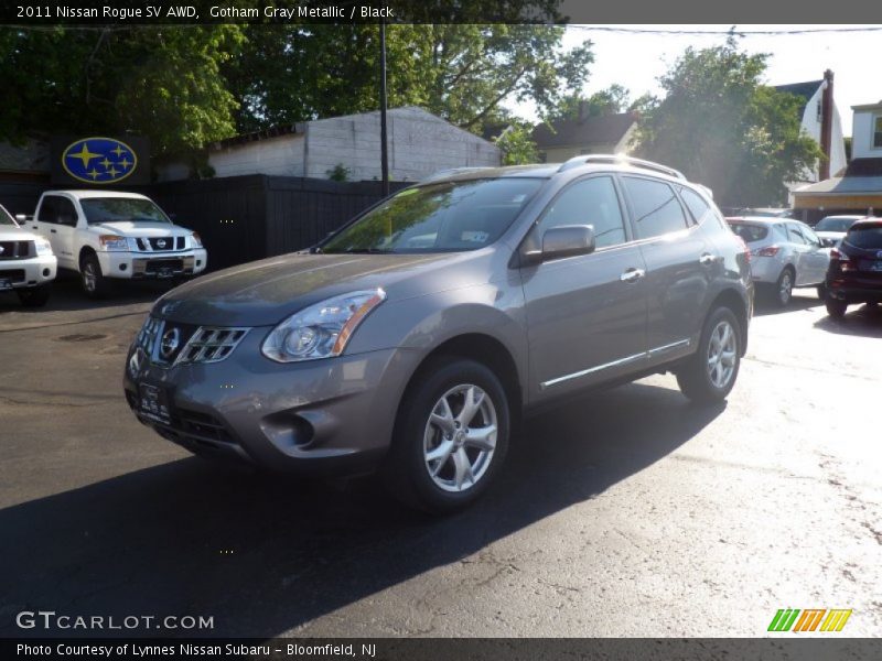 Gotham Gray Metallic / Black 2011 Nissan Rogue SV AWD