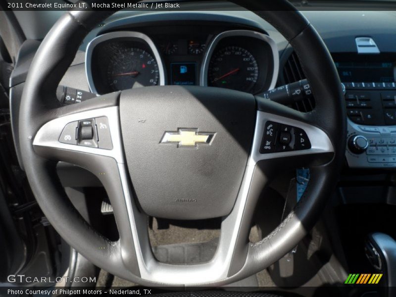 Mocha Steel Metallic / Jet Black 2011 Chevrolet Equinox LT