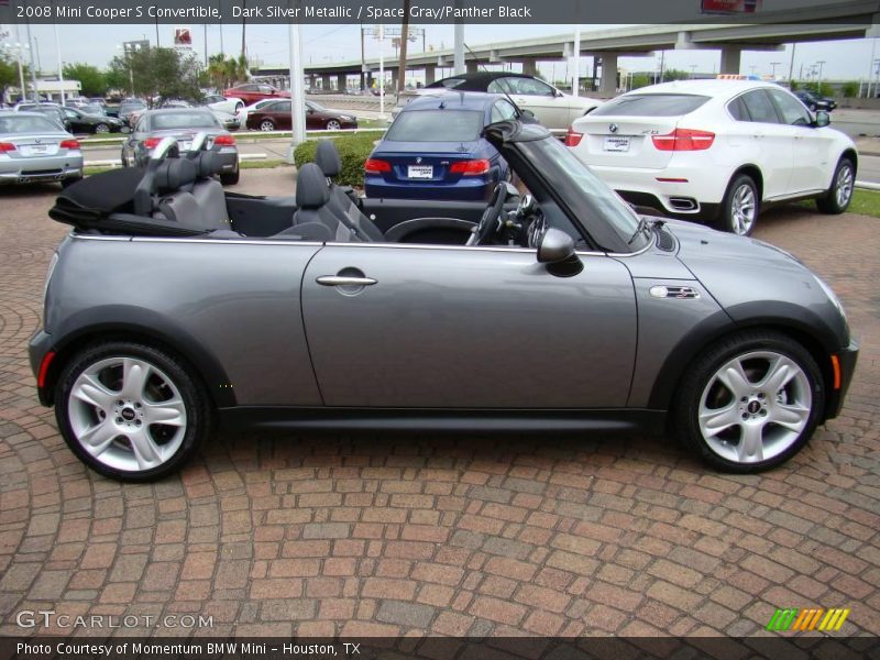 Dark Silver Metallic / Space Gray/Panther Black 2008 Mini Cooper S Convertible
