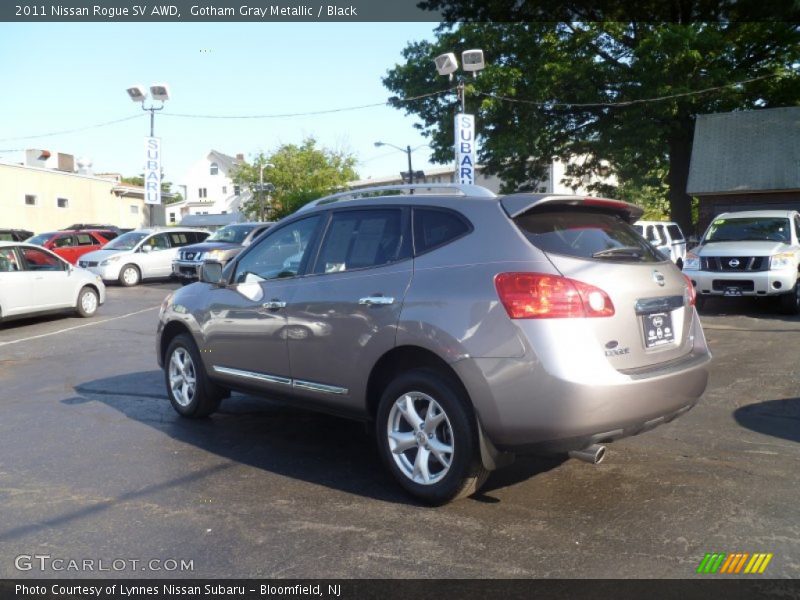 Gotham Gray Metallic / Black 2011 Nissan Rogue SV AWD