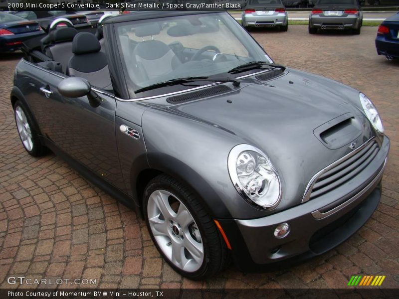Dark Silver Metallic / Space Gray/Panther Black 2008 Mini Cooper S Convertible