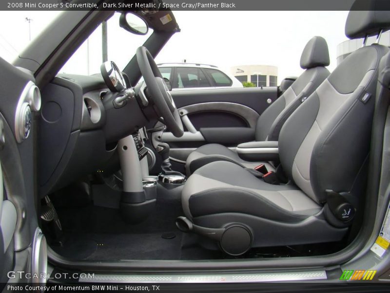 Dark Silver Metallic / Space Gray/Panther Black 2008 Mini Cooper S Convertible