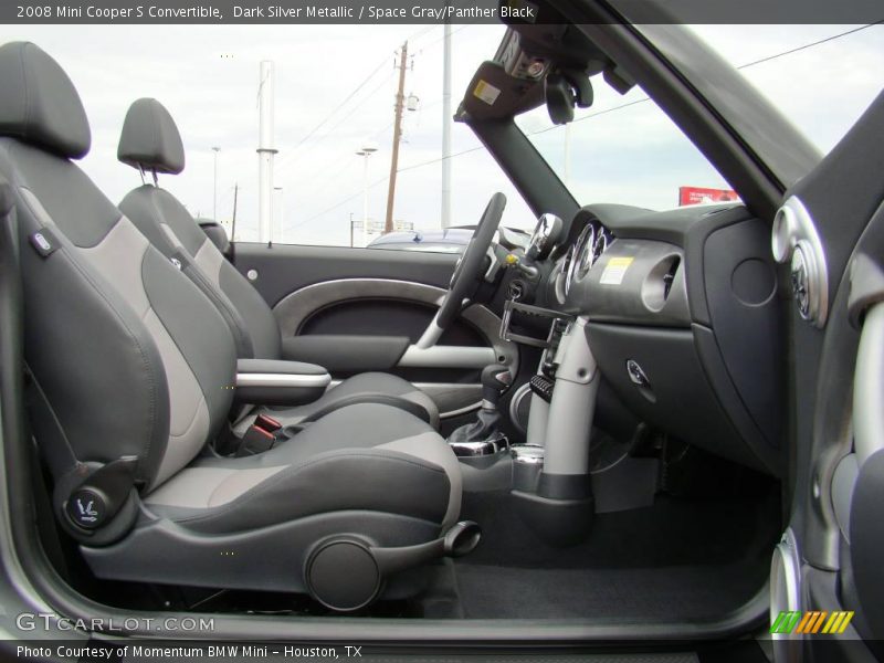 Dark Silver Metallic / Space Gray/Panther Black 2008 Mini Cooper S Convertible