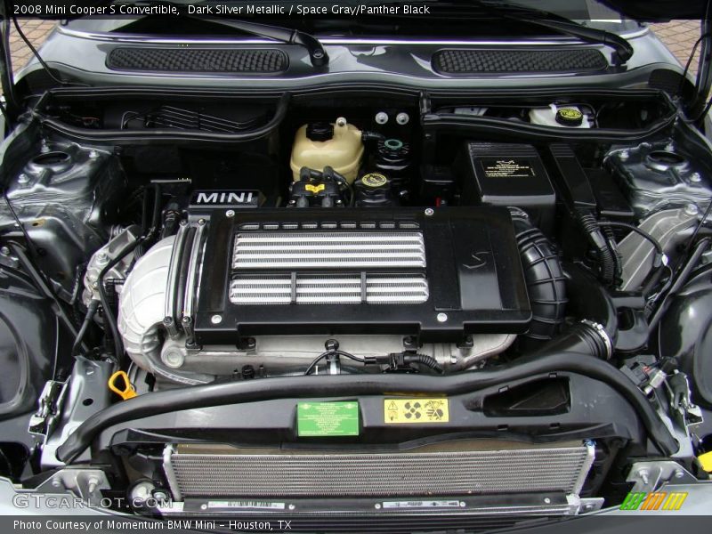 Dark Silver Metallic / Space Gray/Panther Black 2008 Mini Cooper S Convertible