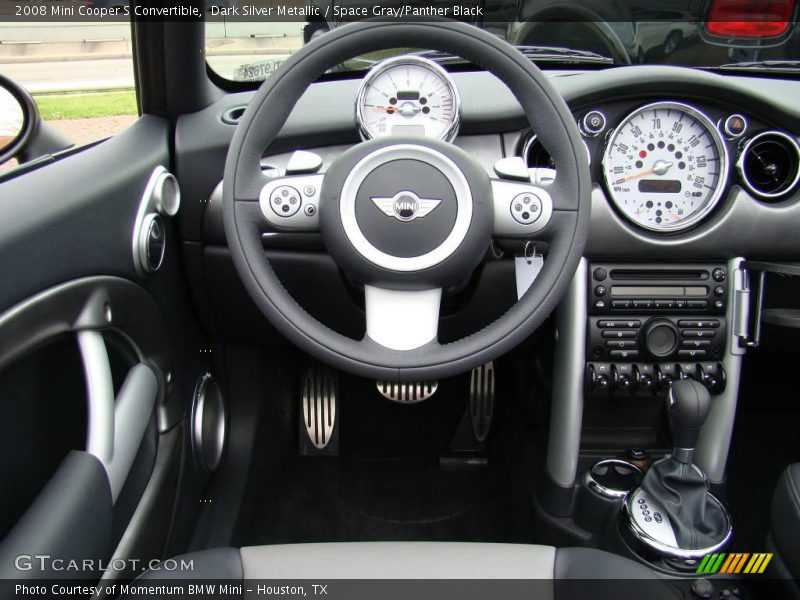 Dark Silver Metallic / Space Gray/Panther Black 2008 Mini Cooper S Convertible
