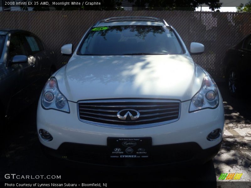 Moonlight White / Graphite 2008 Infiniti EX 35 AWD