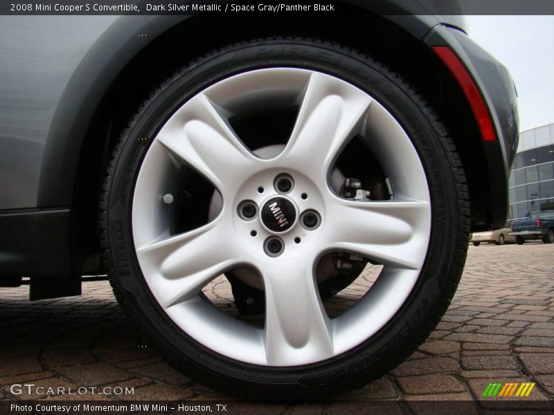 Dark Silver Metallic / Space Gray/Panther Black 2008 Mini Cooper S Convertible