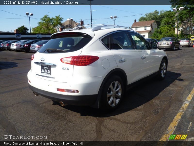 Moonlight White / Graphite 2008 Infiniti EX 35 AWD