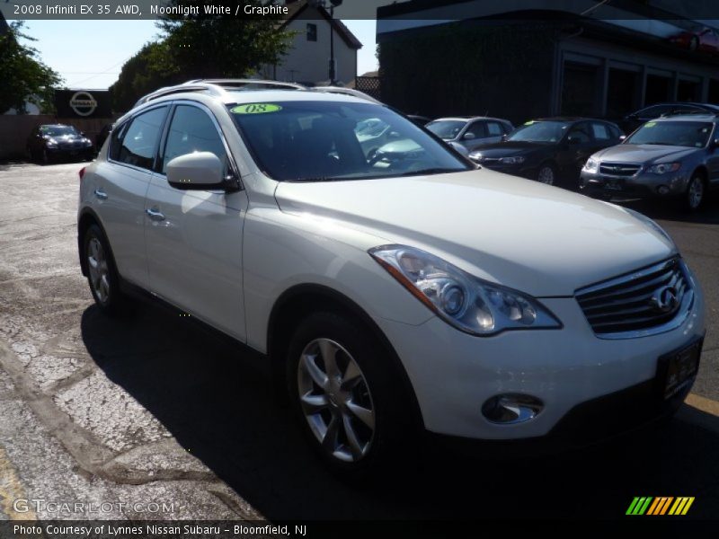 Moonlight White / Graphite 2008 Infiniti EX 35 AWD