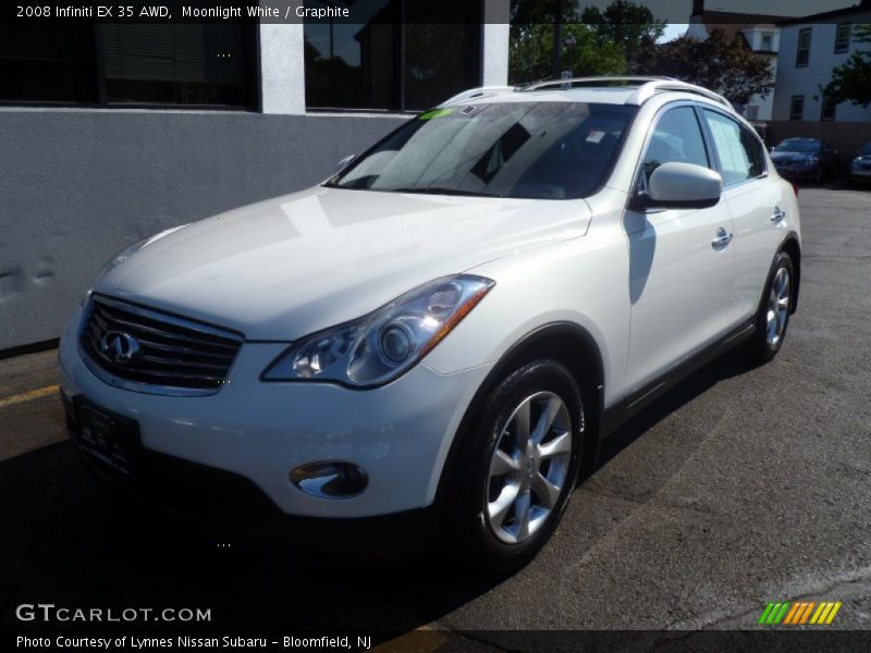 Moonlight White / Graphite 2008 Infiniti EX 35 AWD