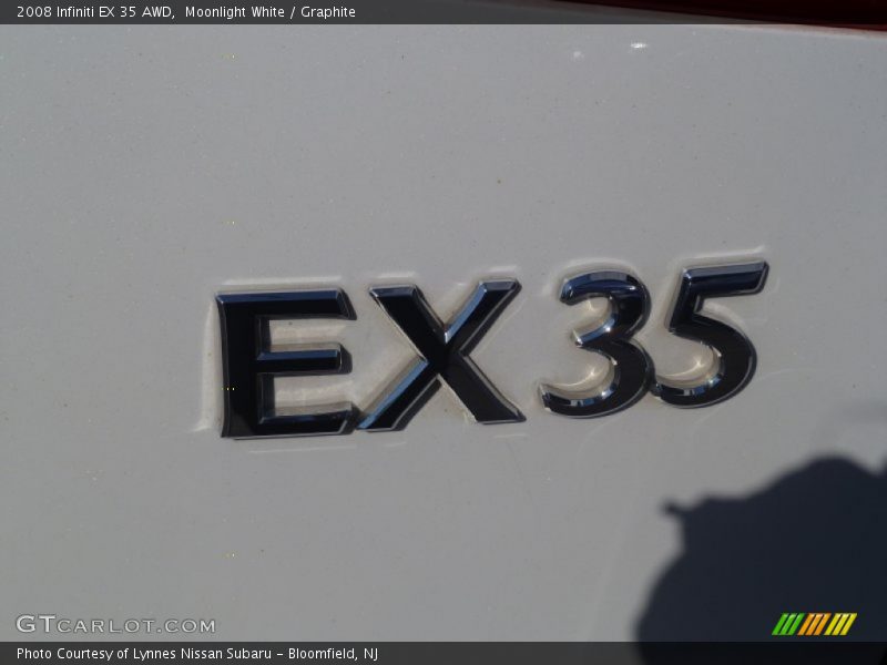 Moonlight White / Graphite 2008 Infiniti EX 35 AWD