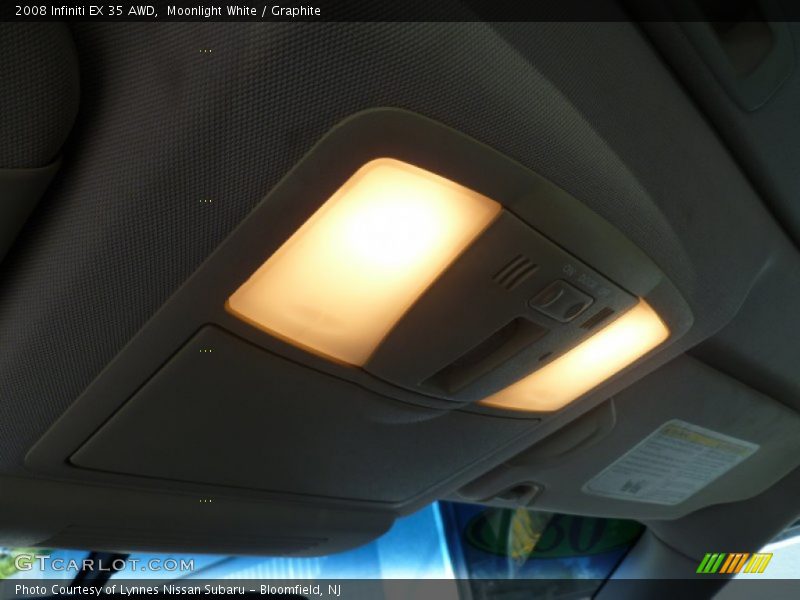 Moonlight White / Graphite 2008 Infiniti EX 35 AWD