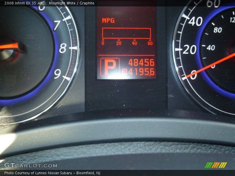 Moonlight White / Graphite 2008 Infiniti EX 35 AWD