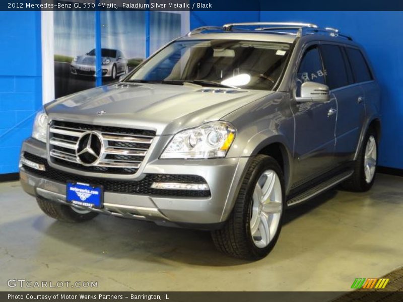 Paladium Silver Metallic / Black 2012 Mercedes-Benz GL 550 4Matic