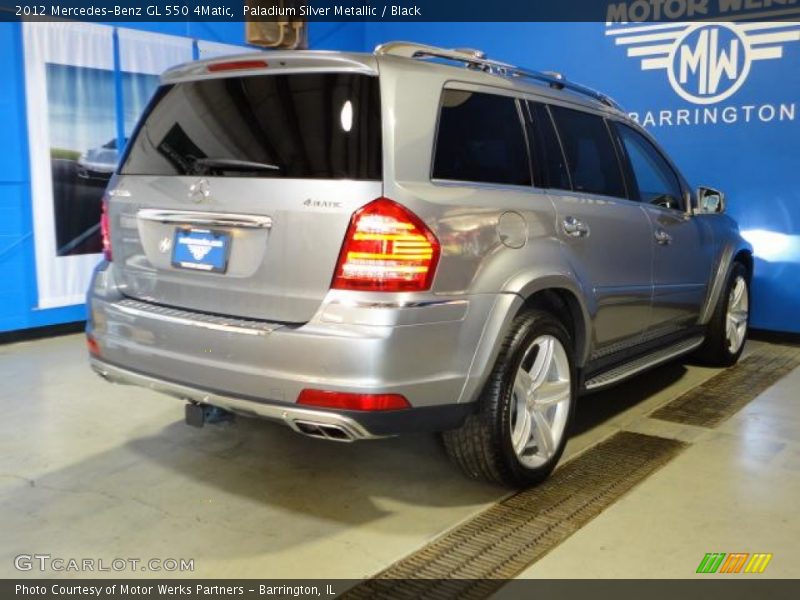 Paladium Silver Metallic / Black 2012 Mercedes-Benz GL 550 4Matic