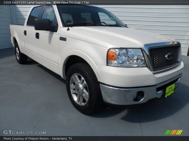 White Sand Tri-Coat / Tan 2008 Ford F150 Lariat SuperCrew