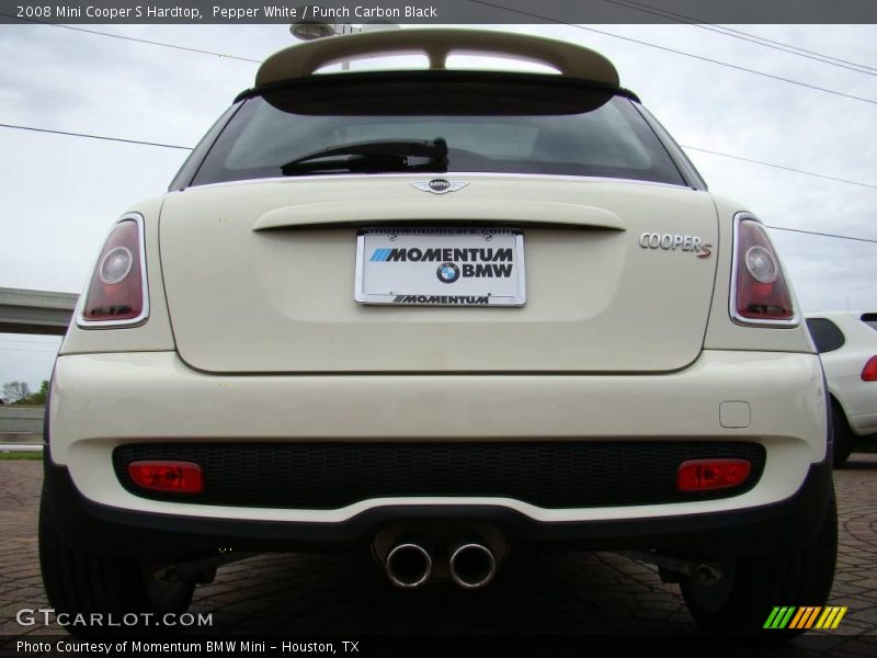 Pepper White / Punch Carbon Black 2008 Mini Cooper S Hardtop