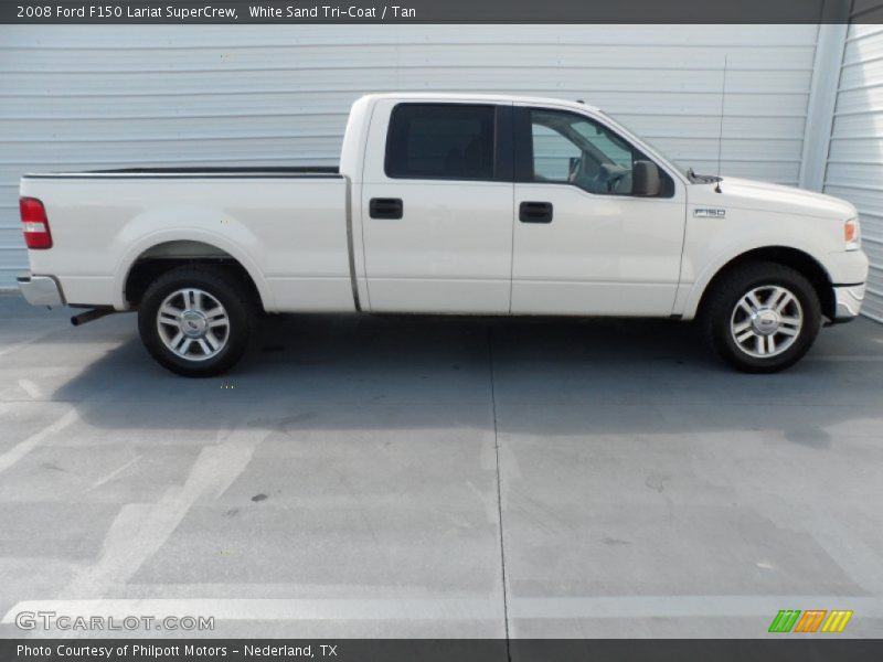 White Sand Tri-Coat / Tan 2008 Ford F150 Lariat SuperCrew