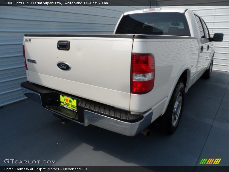 White Sand Tri-Coat / Tan 2008 Ford F150 Lariat SuperCrew