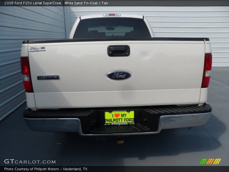 White Sand Tri-Coat / Tan 2008 Ford F150 Lariat SuperCrew