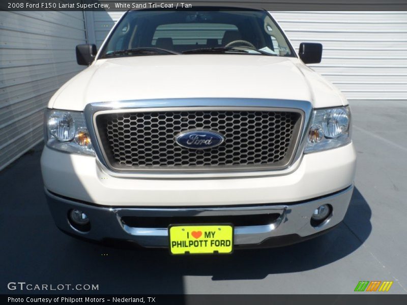 White Sand Tri-Coat / Tan 2008 Ford F150 Lariat SuperCrew