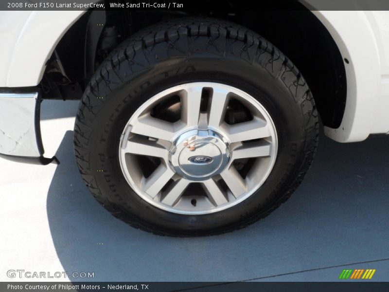 White Sand Tri-Coat / Tan 2008 Ford F150 Lariat SuperCrew