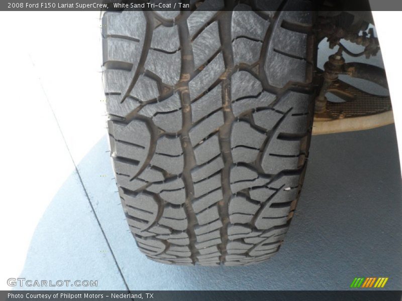 White Sand Tri-Coat / Tan 2008 Ford F150 Lariat SuperCrew