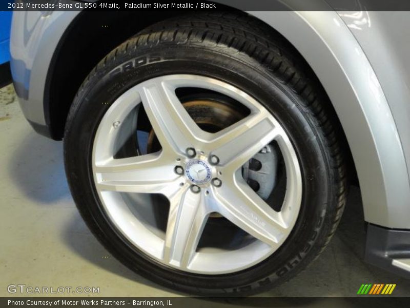 Paladium Silver Metallic / Black 2012 Mercedes-Benz GL 550 4Matic