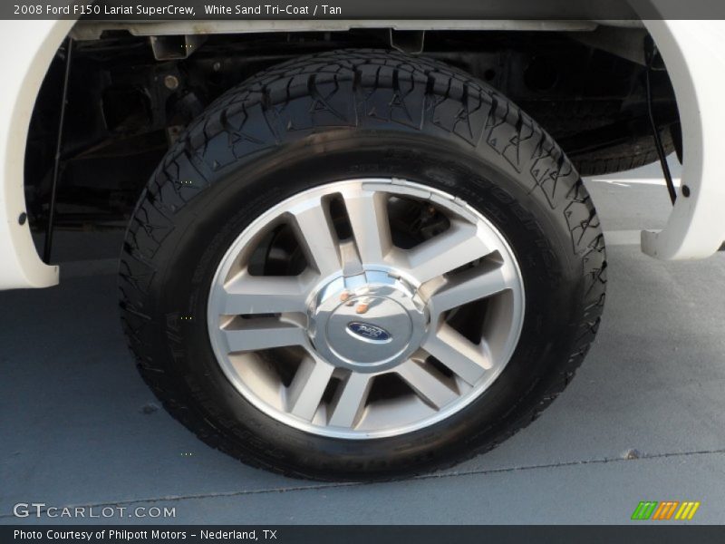 White Sand Tri-Coat / Tan 2008 Ford F150 Lariat SuperCrew