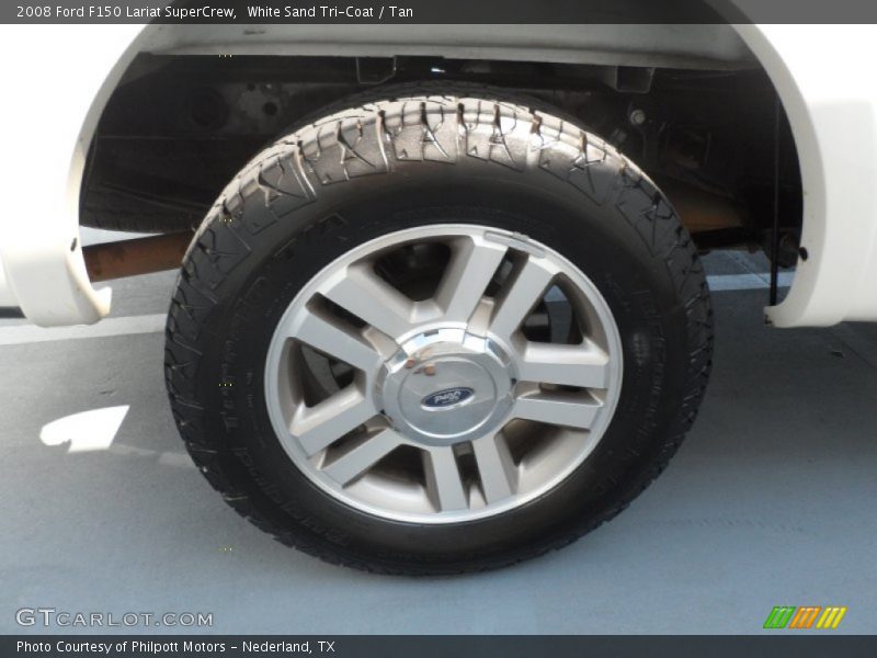 White Sand Tri-Coat / Tan 2008 Ford F150 Lariat SuperCrew