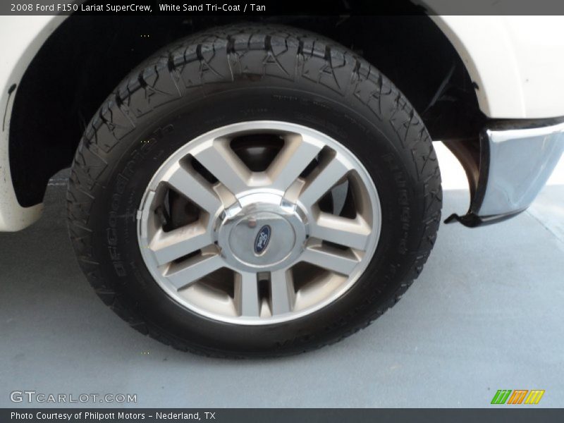 White Sand Tri-Coat / Tan 2008 Ford F150 Lariat SuperCrew