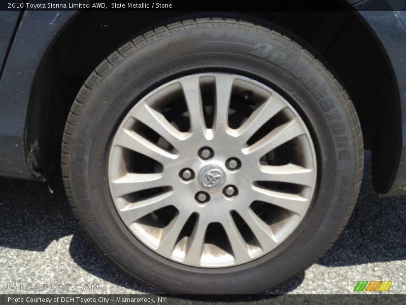 Slate Metallic / Stone 2010 Toyota Sienna Limited AWD