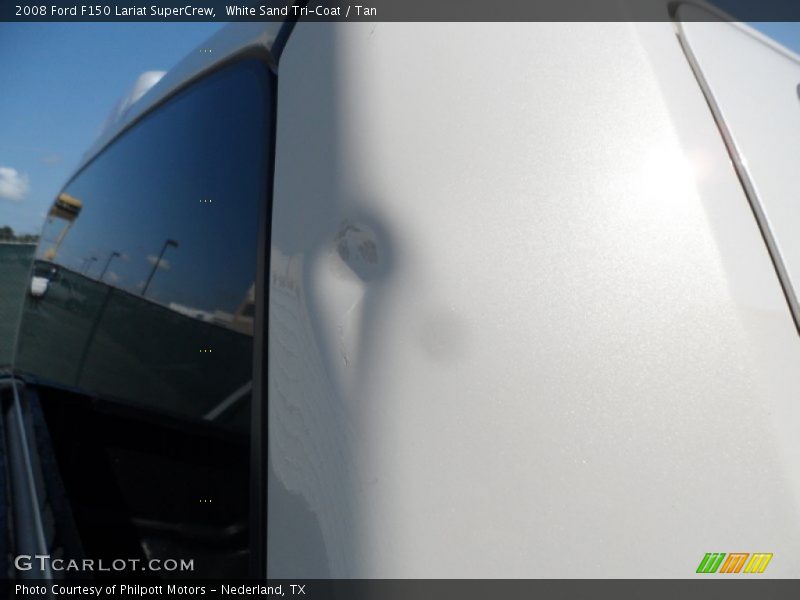 White Sand Tri-Coat / Tan 2008 Ford F150 Lariat SuperCrew