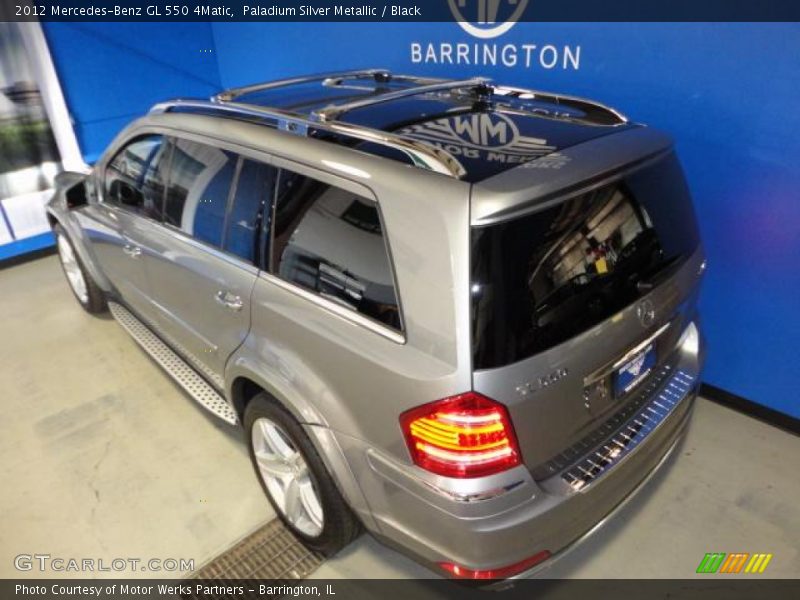 Paladium Silver Metallic / Black 2012 Mercedes-Benz GL 550 4Matic