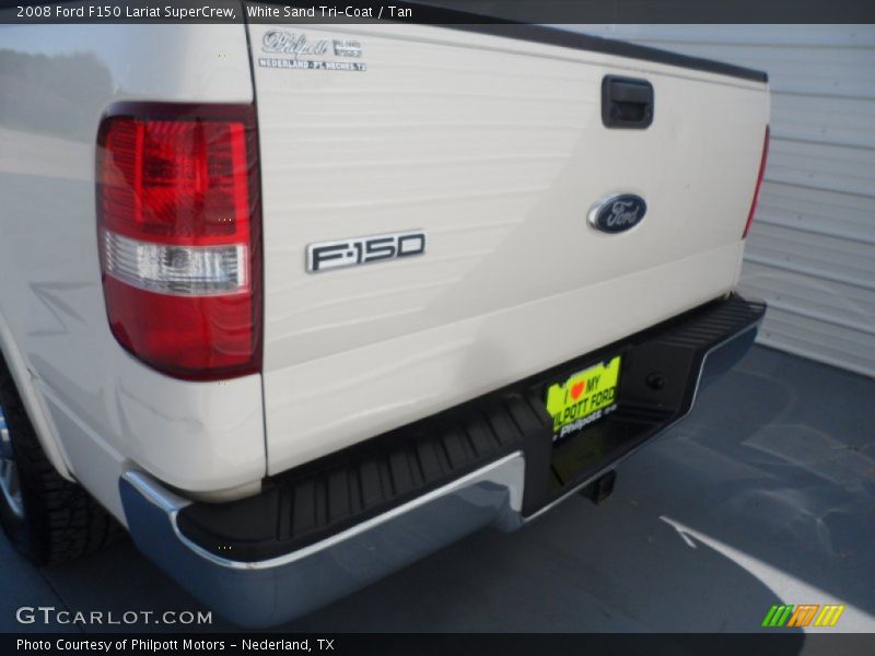White Sand Tri-Coat / Tan 2008 Ford F150 Lariat SuperCrew