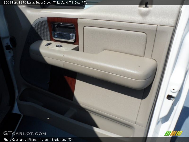 White Sand Tri-Coat / Tan 2008 Ford F150 Lariat SuperCrew
