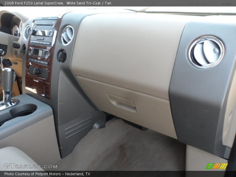 White Sand Tri-Coat / Tan 2008 Ford F150 Lariat SuperCrew