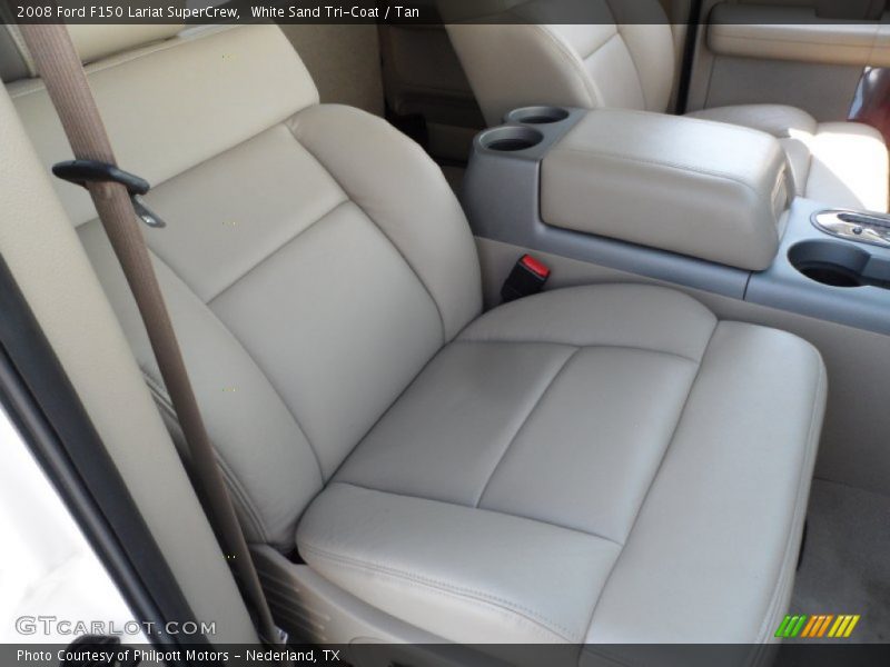 White Sand Tri-Coat / Tan 2008 Ford F150 Lariat SuperCrew