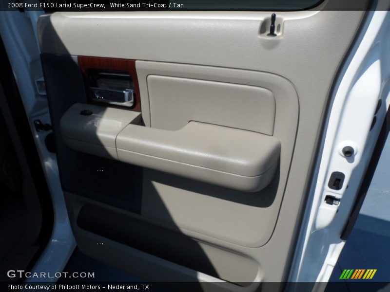 White Sand Tri-Coat / Tan 2008 Ford F150 Lariat SuperCrew