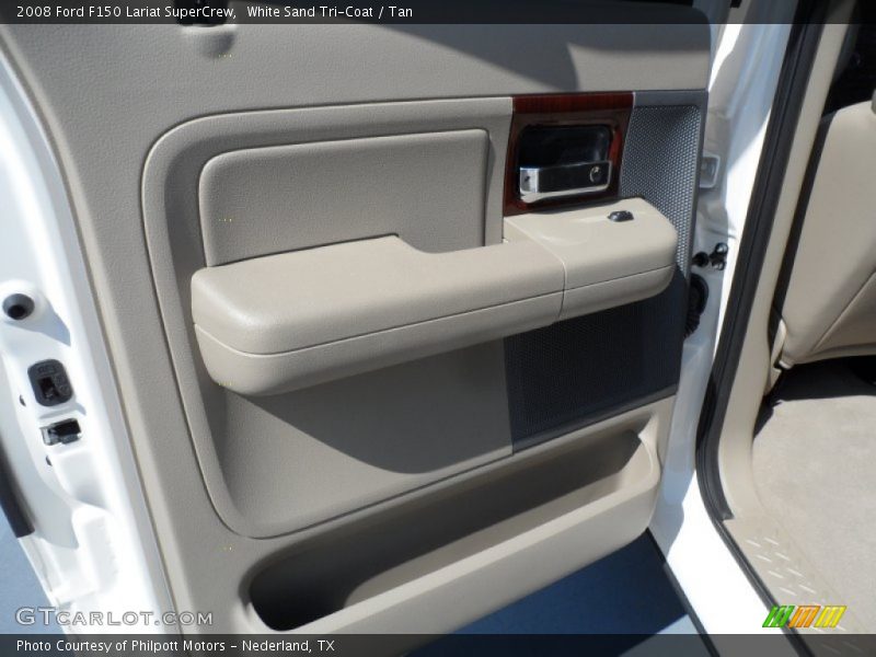 White Sand Tri-Coat / Tan 2008 Ford F150 Lariat SuperCrew