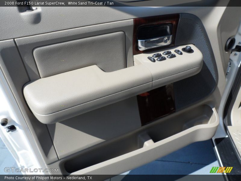White Sand Tri-Coat / Tan 2008 Ford F150 Lariat SuperCrew