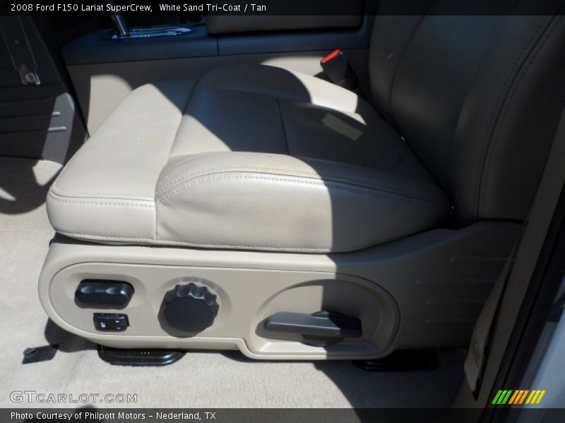 White Sand Tri-Coat / Tan 2008 Ford F150 Lariat SuperCrew